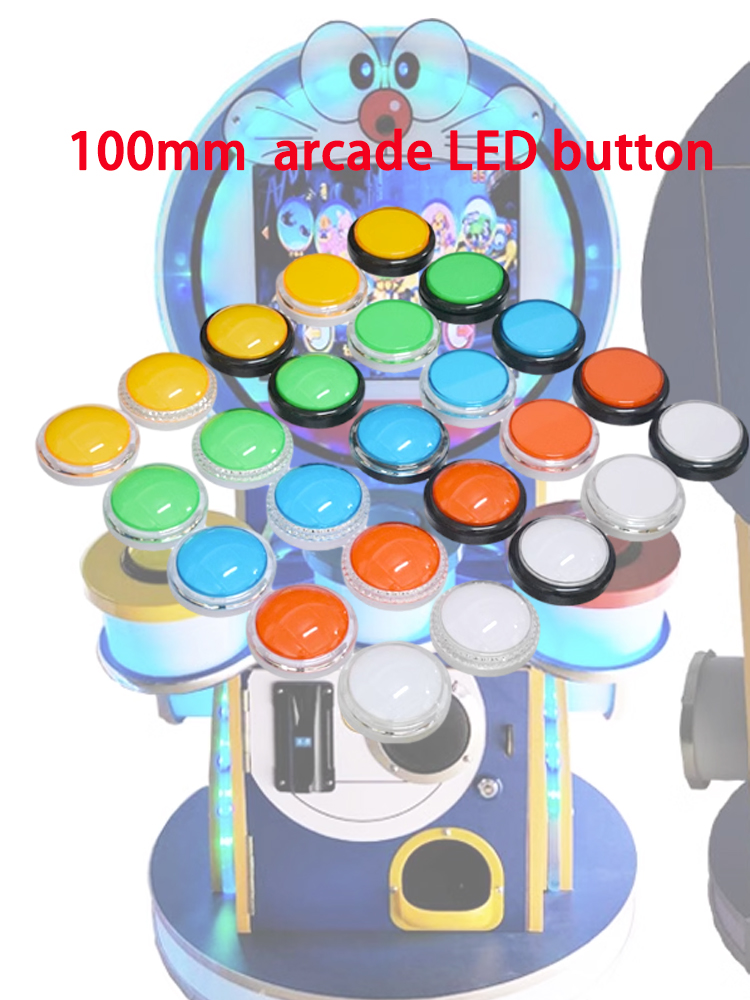 Arcade Vibes - ปุ่ม LED สำหรับเครื่องเกมอาร์เคด 12V ขนาด 100