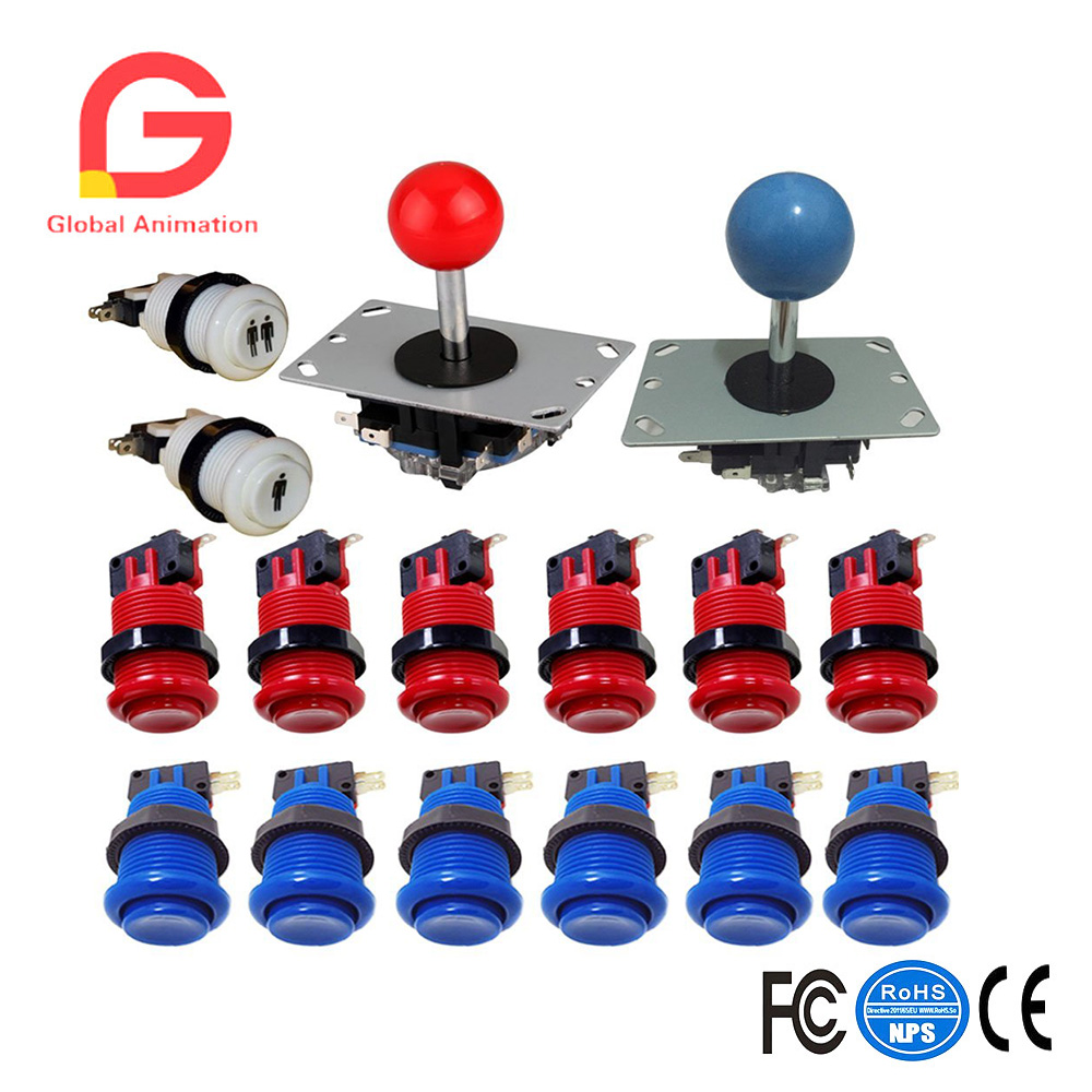 Arcade X - จอยสติ๊กเกมอาร์เคดแบบคลาสสิกพร้อมปุ่มกดส่วน DIY สำหรับตู้ MAME วิธี2X8 14