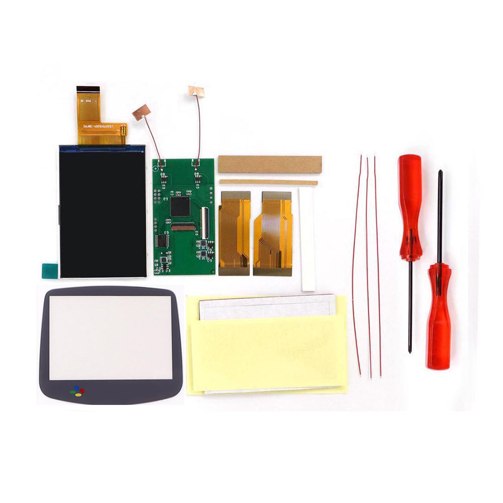 Lcd Screen Arcade - ชุดจอ LCD พร้อมไฟแบ็คไลท์สำหรับ GBA V5 ขนาด
