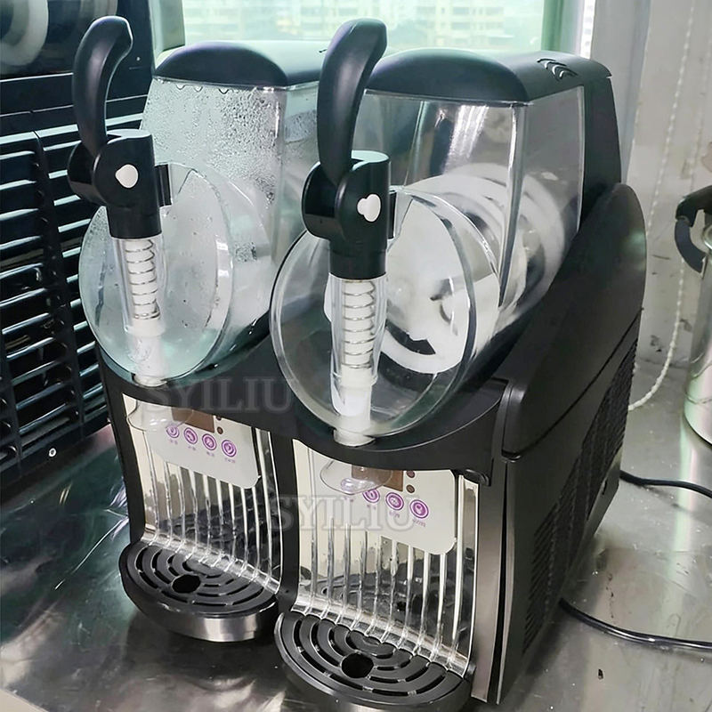 Slushie Machine Vending - เครื่องทำสลัชเชอร์เชิงพาณิชย์ขนาด 1/2 แกลลอน เครื่องทำเครื่องดื่มแช่แข็ง เครื่องจ่ายน้ำผลไม้ สมูทตี้