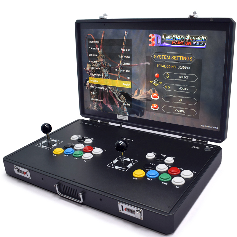 Gun Shooting Arcade - PANDORA H3 24นิ้วจอแอลซีดีคอนโซลอาเขต, 23000เกม, บอร์ดผู้เล่น PCB
