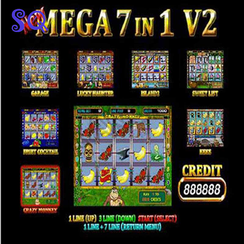 Fruit Slot Machine - เครื่องเล่นเกมหลายช่องเมก้า 7 ใน 1 เมนบอร์ดเกมสนุกอาร์เคด PCB