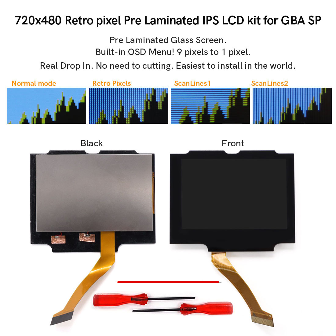 Lcd Screen Arcade - ชุดจอ LCD IPS แบบเคลือบขนาด 3.0 นิ้ว