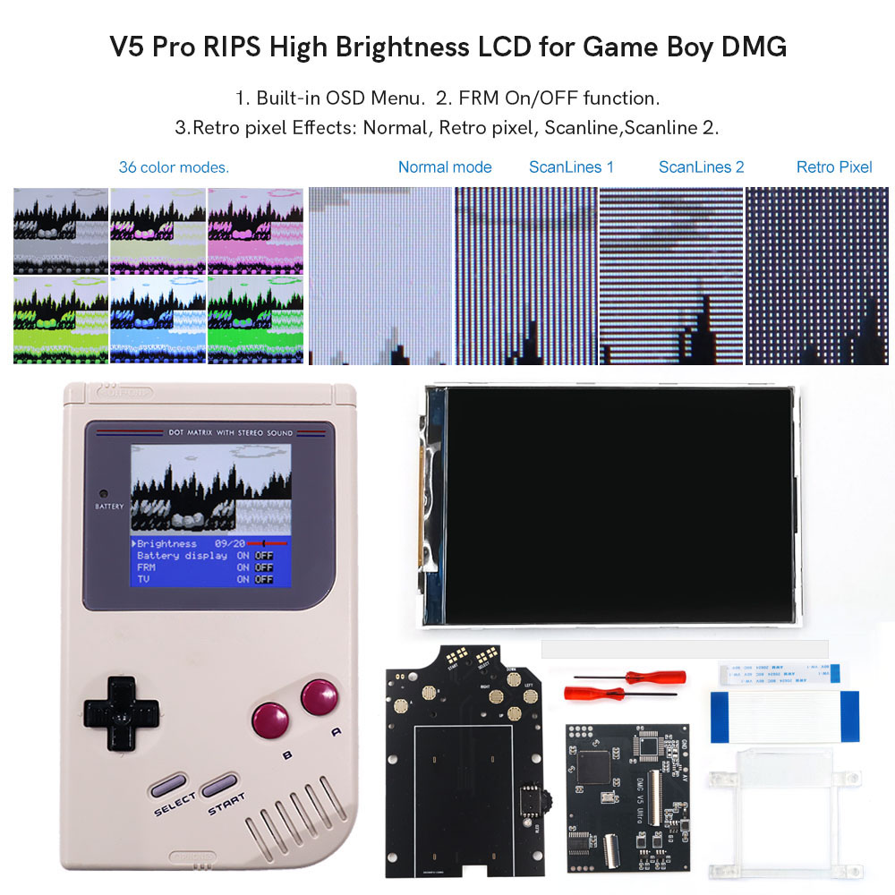 Lcd Screen Arcade - HISPEEDIDO สำหรับ GB Dmg V5 Pro