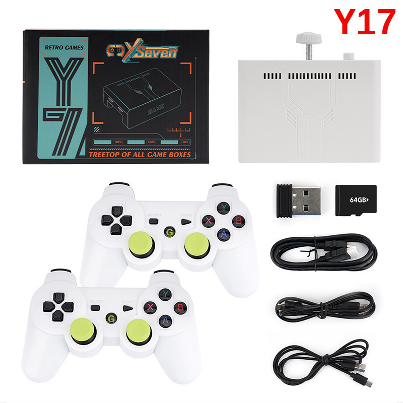 Arcade X - เครื่องเล่นเกมคอนโซล Bestseller Y7 ระบบคู่ กล่องรับสัญญาณ 64GB