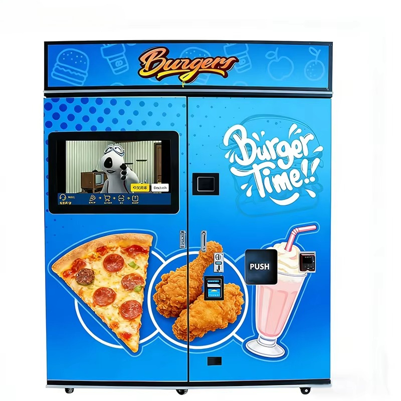 Commercial Vending Machine - ตู้จำหน่ายพิซซ่าอัตโนมัติ 24 ชั่วโมง พร้อมหน้าจอสัมผัส สำหรับธุรกิจค้าส่ง รับชำระด้วยบัตรเครดิต
