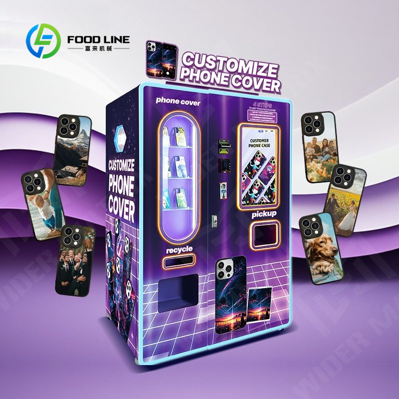 Popcorn Vending Machine - เครื่องทำเคสมือถือ DIY หน้าจอสัมผัสดิจิทัล บริการตนเอง อัจฉริยะ พิมพ์อัตโนมัติ