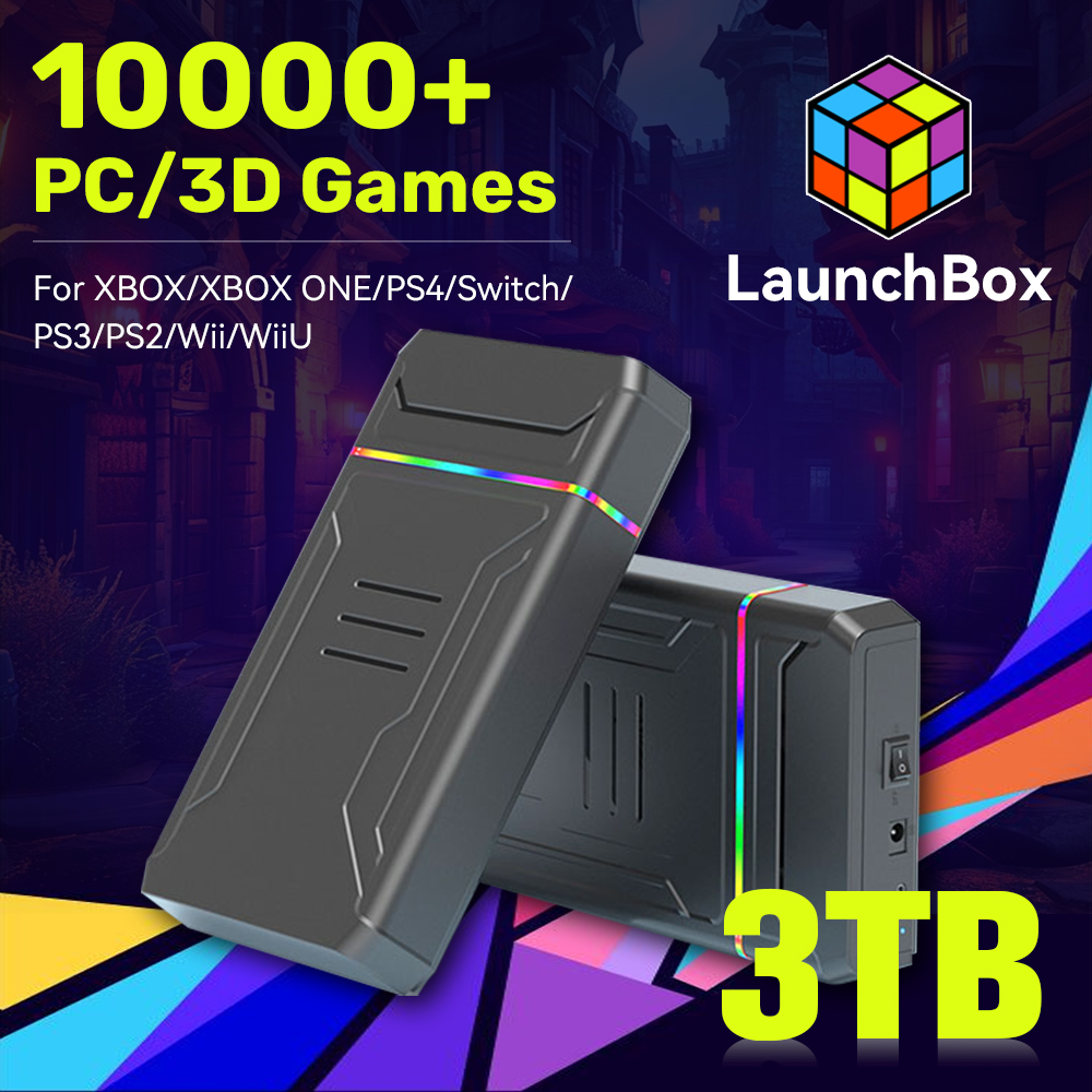 Arcade X - JMachen Launchbox 3TB Gaming HDD คอนโซลวิดีโอเกมสําหรับ