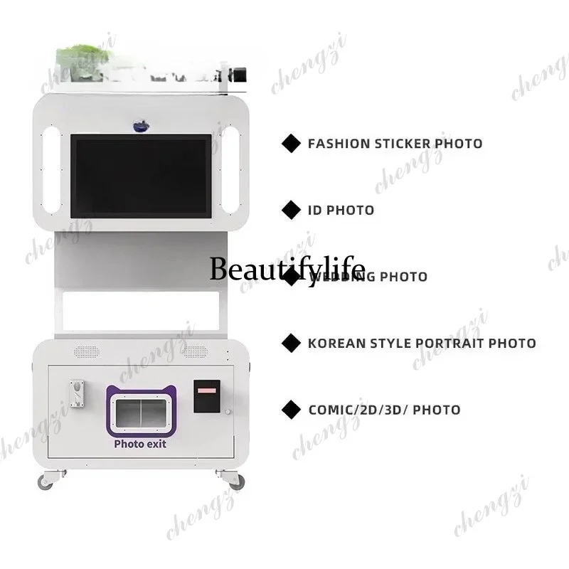 Photo Booth Machine - ตู้ถ่ายภาพอัตโนมัติสำหรับมืออาชีพ พร้อมหน้าจอสัมผัส สำหรับงานแต่งงาน งานเลี้ยงองค์กร และอื่นๆ