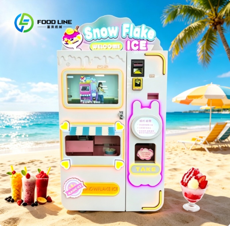 Slushie Machine Vending - เครื่องทำสมูทตี้อัตโนมัติ เครื่องทำน้ำแข็งปั่นความเร็วสูง อุปกรณ์เชิงพาณิชย์สำหรับร้านสะดวกซื้อ