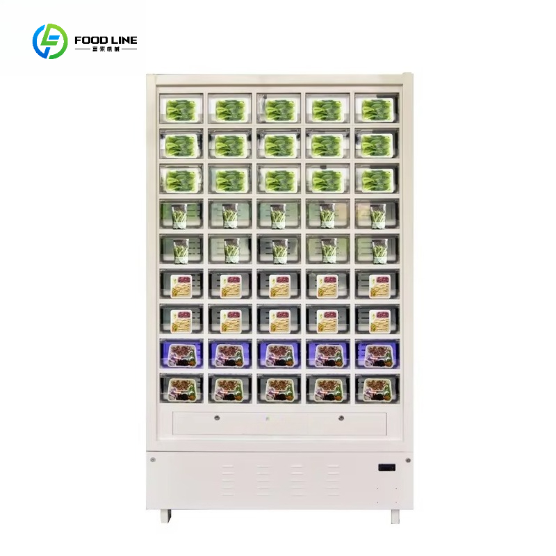 Commercial Vending Machine - ตู้จำหน่ายสินค้าอัตโนมัติสำหรับอาหารสด แซนวิช ผลไม้ ไข่ รองรับการชำระเงินด้วยคิวอาร์โค้ด เหรียญ