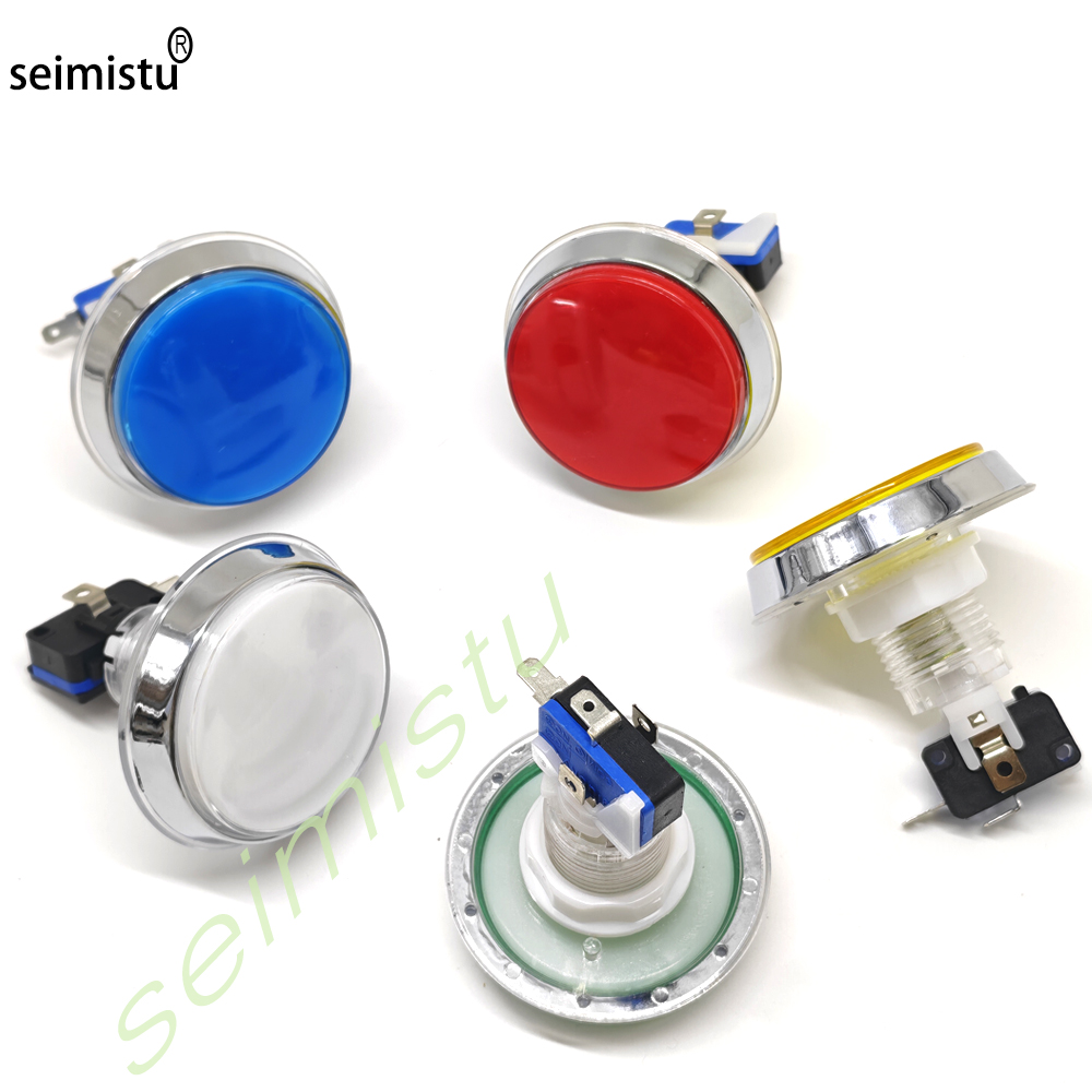 ปุ่ม LED แบบแบนโครเมียม 12V ขน - Arcade Games And Vending บทวิจารณ์และราคา