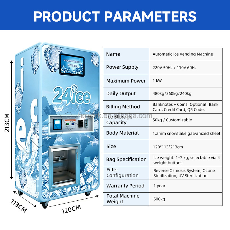 เครื่องทำน้ำแข็งอัตโนมัติพร้อม - Commercial Vending Machine บทวิจารณ์และราคา