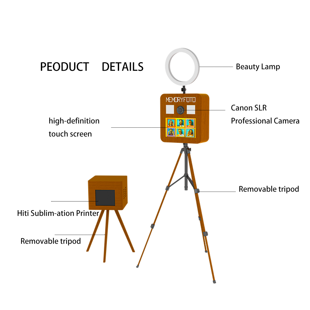 ตู้ถ่ายรูปสไตล์เรโทรแบบกำหนดเอ - Photo Booth Machine บทวิจารณ์และราคา