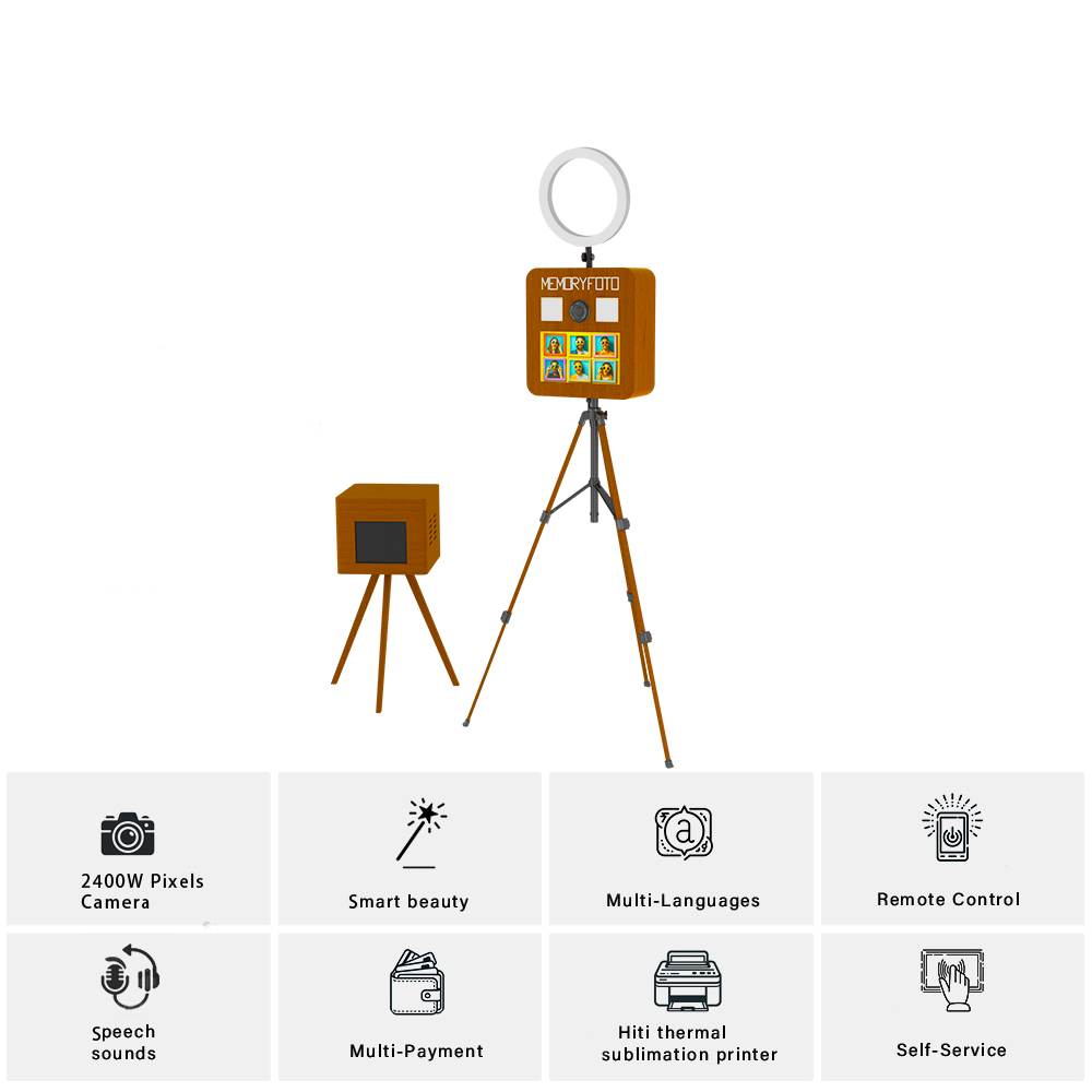 ตู้ถ่ายรูปสไตล์เรโทรแบบกำหนดเอ - Photo Booth Machine บทวิจารณ์และราคา