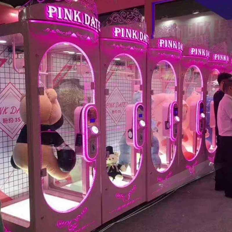 A- สีชมพูวันที่กรรไกรตัดรางวัล - Arcade Prize Vending Machine บทวิจารณ์และราคา