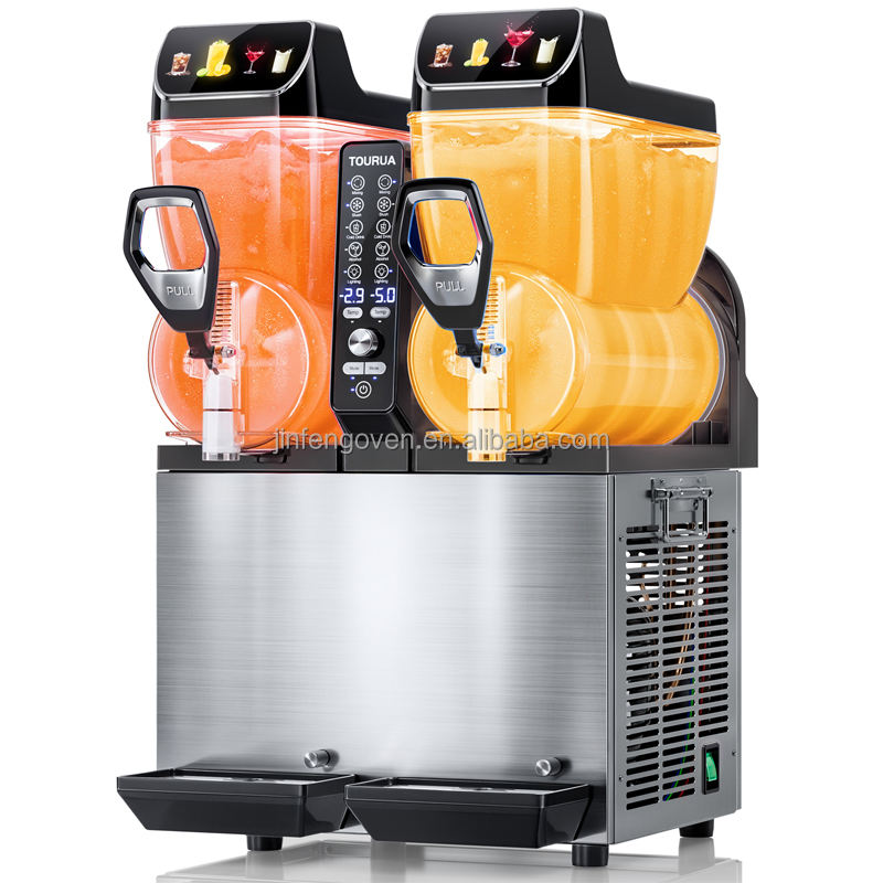 เครื่องทำน้ำแข็งปั่น 1 ถัง 2 ถ - Slushie Machine Vending บทวิจารณ์และราคา