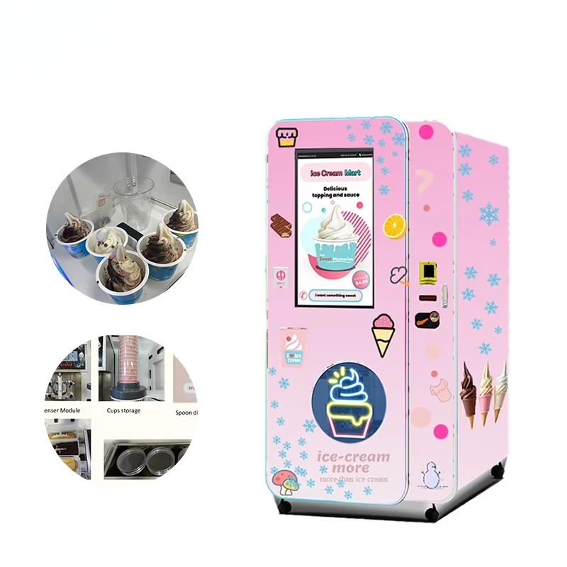 เครื่องทำไอศกรีมนุ่มแบบกำหนดเอ - Popcorn Vending Machine บทวิจารณ์และราคา