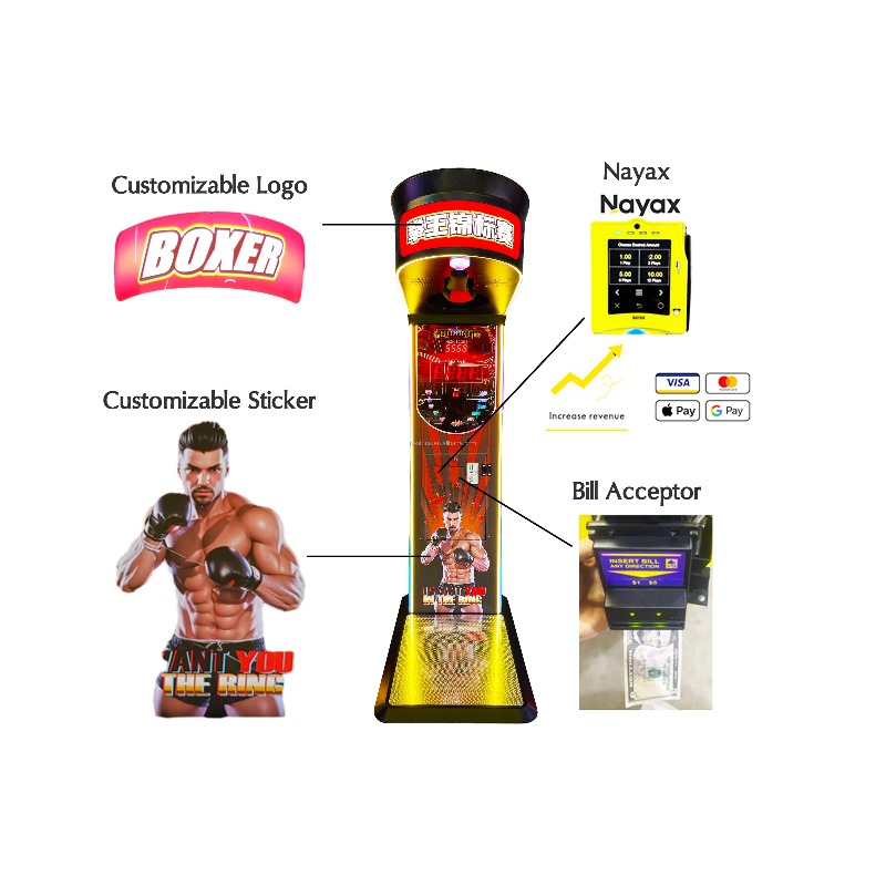 เครื่องชกมวยกันน้ำสำหรับเล่นกล - Boxing Machine Arcade บทวิจารณ์และราคา