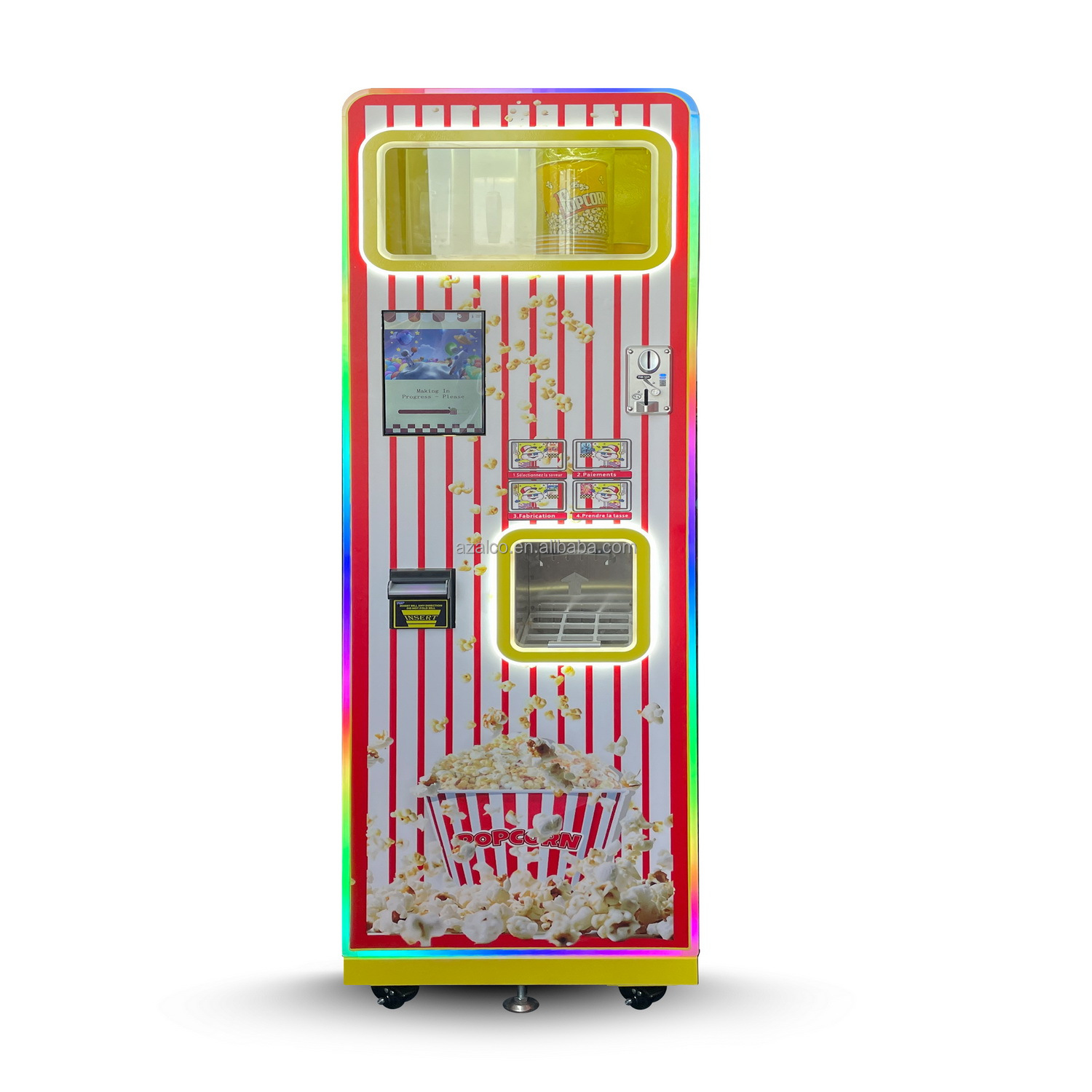 เครื่องทำป๊อปคอร์นแบบหยอดเหรีย - Popcorn Vending Machine บทวิจารณ์และราคา