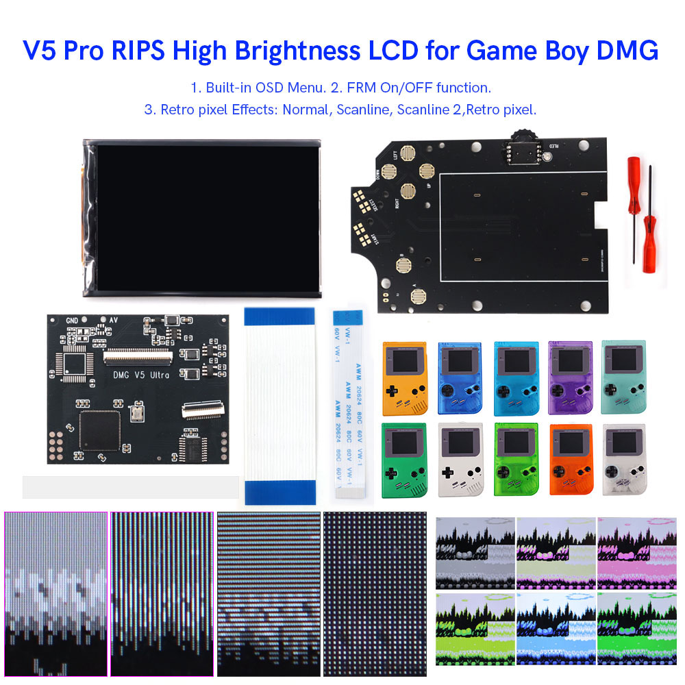 HISPEEDIDO สำหรับ GB Dmg V5 Pr - Lcd Screen Arcade บทวิจารณ์และราคา