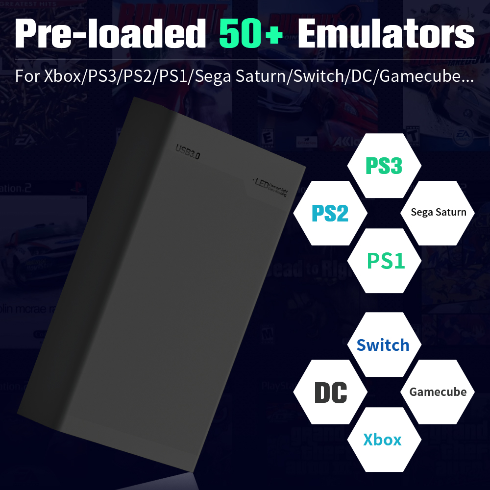 ฮาร์ดไดรฟ์เกม 500G พร้อมเกม 38 - Arcade X บทวิจารณ์และราคา