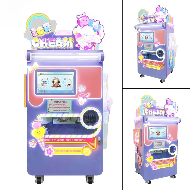 เครื่องทำไอศกรีมหยอดเหรียญอัตโ - Popcorn Vending Machine บทวิจารณ์และราคา