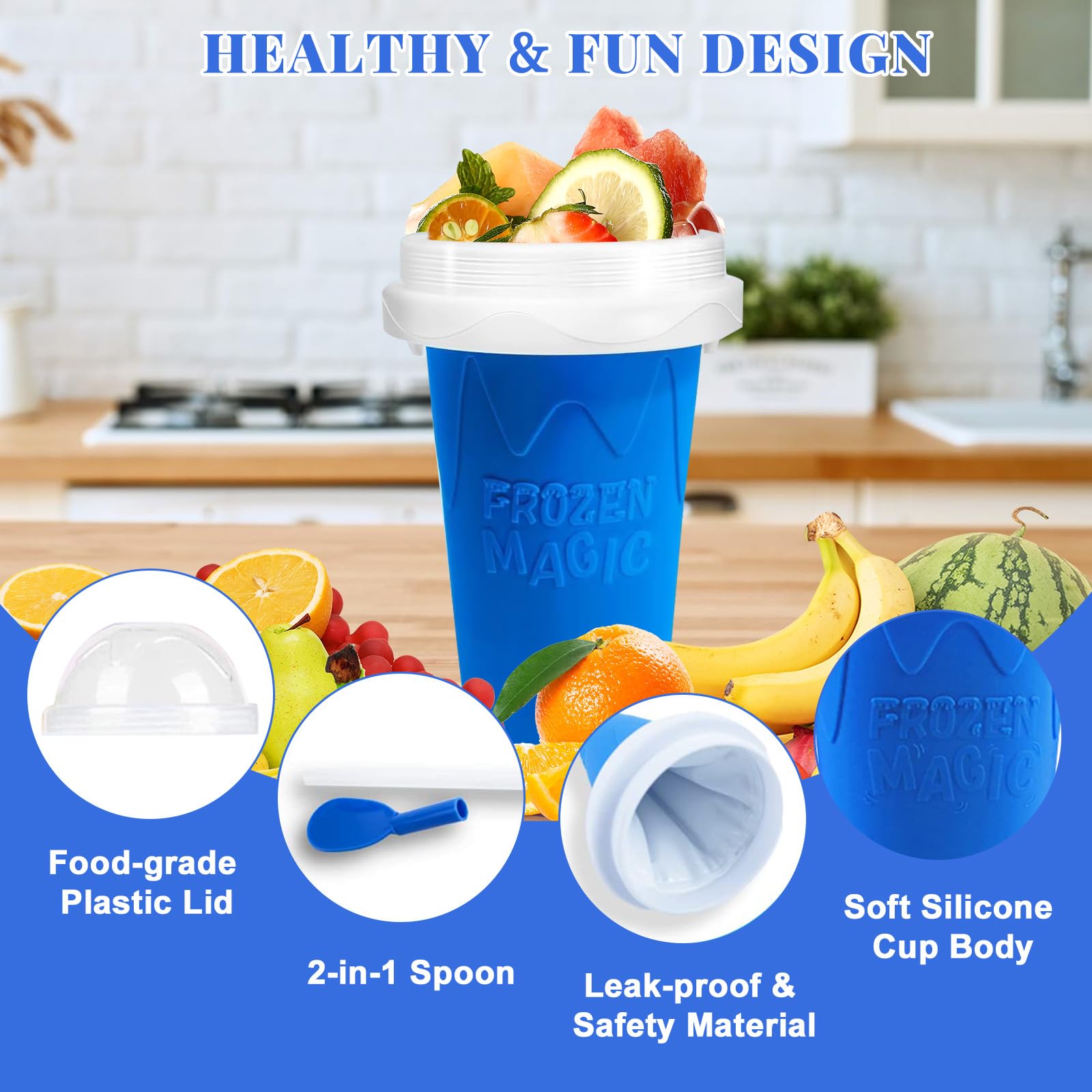 Slushie ถ้วย DIY Magic Slushy  - Slushie Machine Vending บทวิจารณ์และราคา